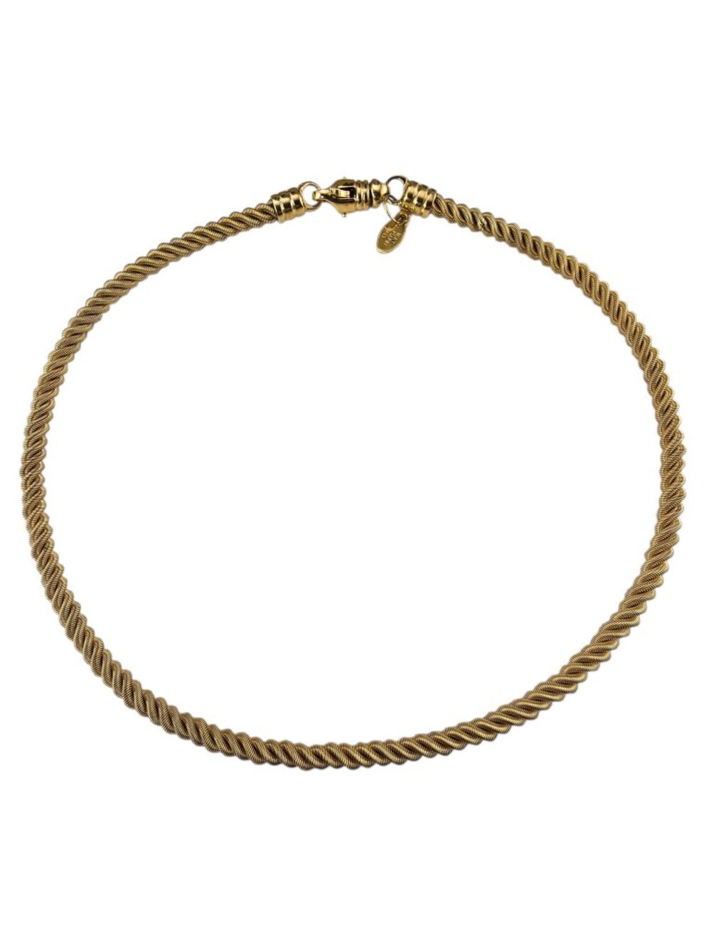 Aurafin Italy 18K Yellow Gold Bolero Rope Chain Necklace 17" #24894